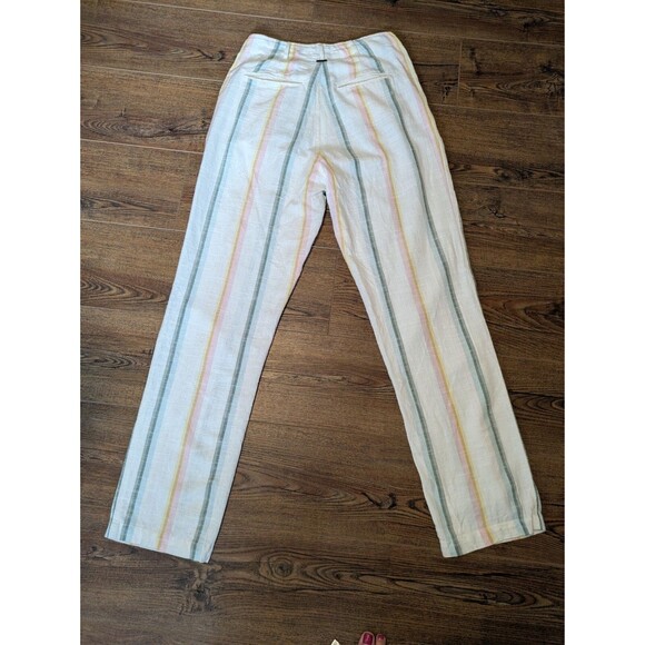 Billabong New Moves Pant Pastel Stripe Salty Blong Linen Pants Size 28 - Picture 13 of 13